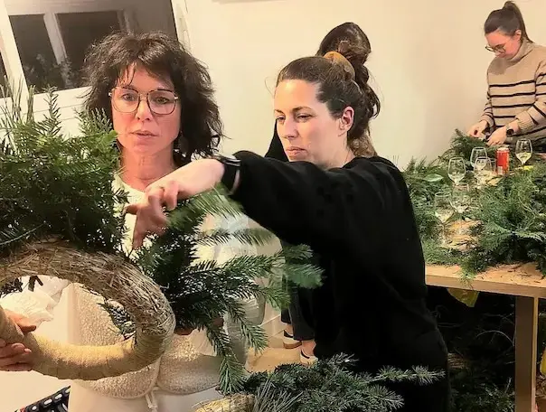 Création d'une couronne en sapin